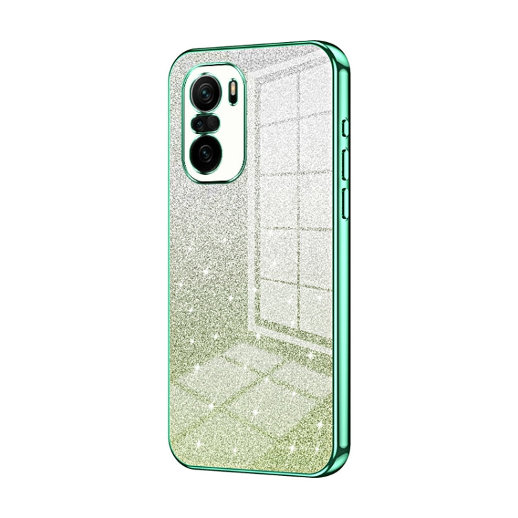 Gradient Glitter Powder Electroplated Phone Case, For Xiaomi Redmi Note 10 5G / Note 10T 5G, For Xiaomi Redmi Note 10 Pro 5G/Poco X3 GT, For Xiaomi Redmi Note 8 / Note 8 2021, For Xiaomi Redmi K40 Gaming/Poco F3 GT                                      ...