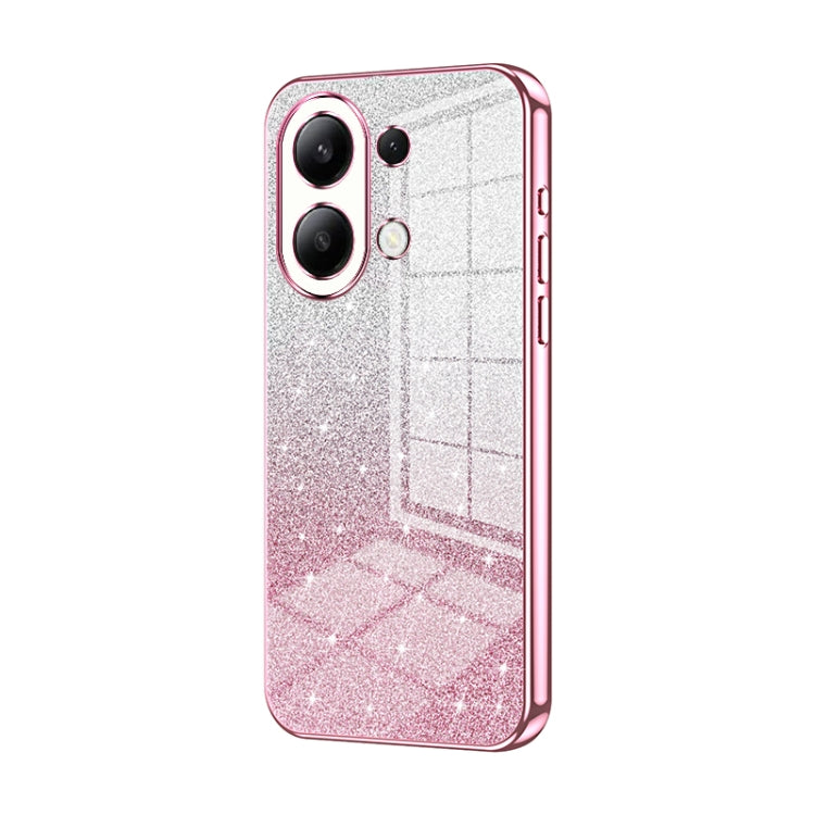 Gradient Glitter Powder Electroplated Phone Case, For Xiaomi Redmi Note 13 4G, For Xiaomi Redmi Note 13 5G, For Xiaomi Redmi Note 13 Pro+, For Xiaomi Redmi Note 13 Pro 5G, For Xiaomi Redmi K60 Ultra / Xiaomi 13T, For Xiaomi Redmi 12 / Redmi Note 12R