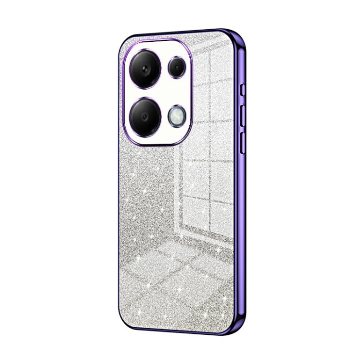 Gradient Glitter Powder Electroplated Phone Case, For Redmi Note 14 5G, For Redmi Note 14 Pro+ 5G, For Redmi 14R, For Redmi Note 14 Pro 5G, For Redmi K70 Ultra, For Xiaomi Redmi Note 13 Pro 4G