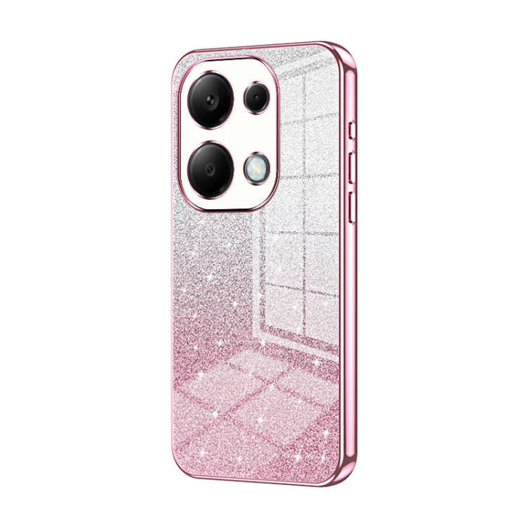 Gradient Glitter Powder Electroplated Phone Case, For Redmi Note 14 5G, For Redmi Note 14 Pro+ 5G, For Redmi 14R, For Redmi Note 14 Pro 5G, For Redmi K70 Ultra, For Xiaomi Redmi Note 13 Pro 4G