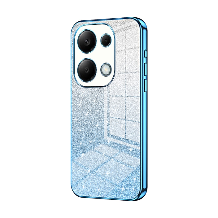 Gradient Glitter Powder Electroplated Phone Case, For Redmi Note 14 5G, For Redmi Note 14 Pro+ 5G, For Redmi 14R, For Redmi Note 14 Pro 5G, For Redmi K70 Ultra, For Xiaomi Redmi Note 13 Pro 4G