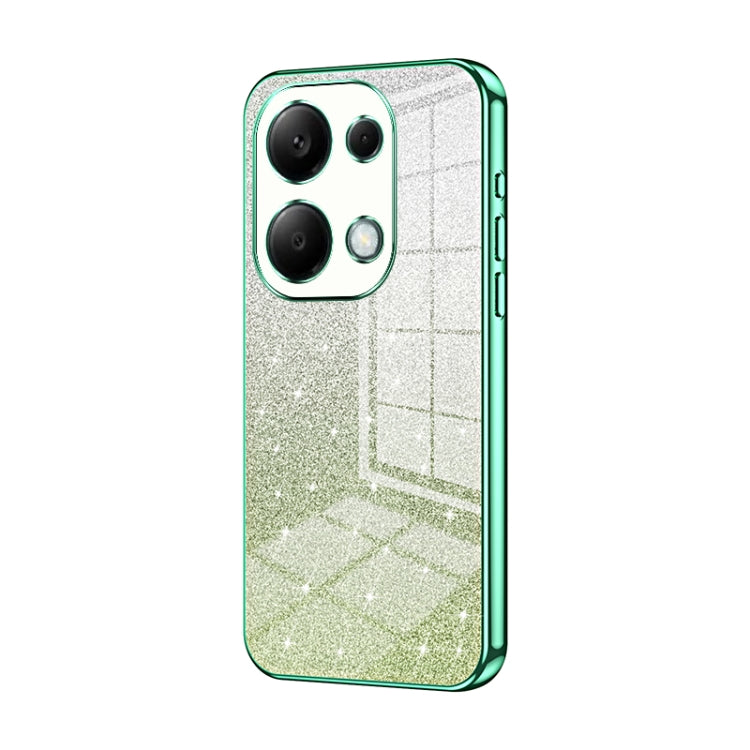 Gradient Glitter Powder Electroplated Phone Case, For Redmi Note 14 5G, For Redmi Note 14 Pro+ 5G, For Redmi 14R, For Redmi Note 14 Pro 5G, For Redmi K70 Ultra, For Xiaomi Redmi Note 13 Pro 4G