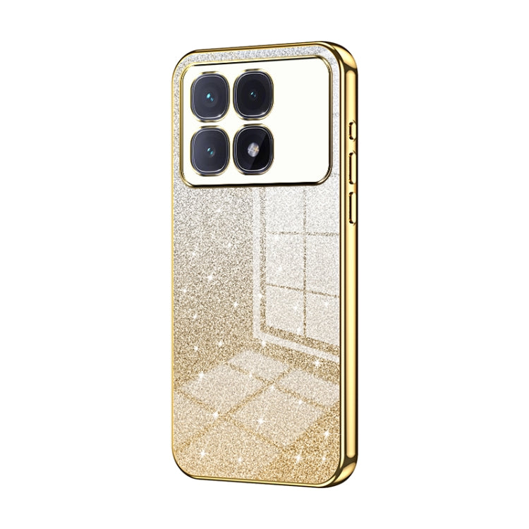 Gradient Glitter Powder Electroplated Phone Case, For Redmi Note 14 5G, For Redmi Note 14 Pro+ 5G, For Redmi 14R, For Redmi Note 14 Pro 5G, For Redmi K70 Ultra, For Xiaomi Redmi Note 13 Pro 4G