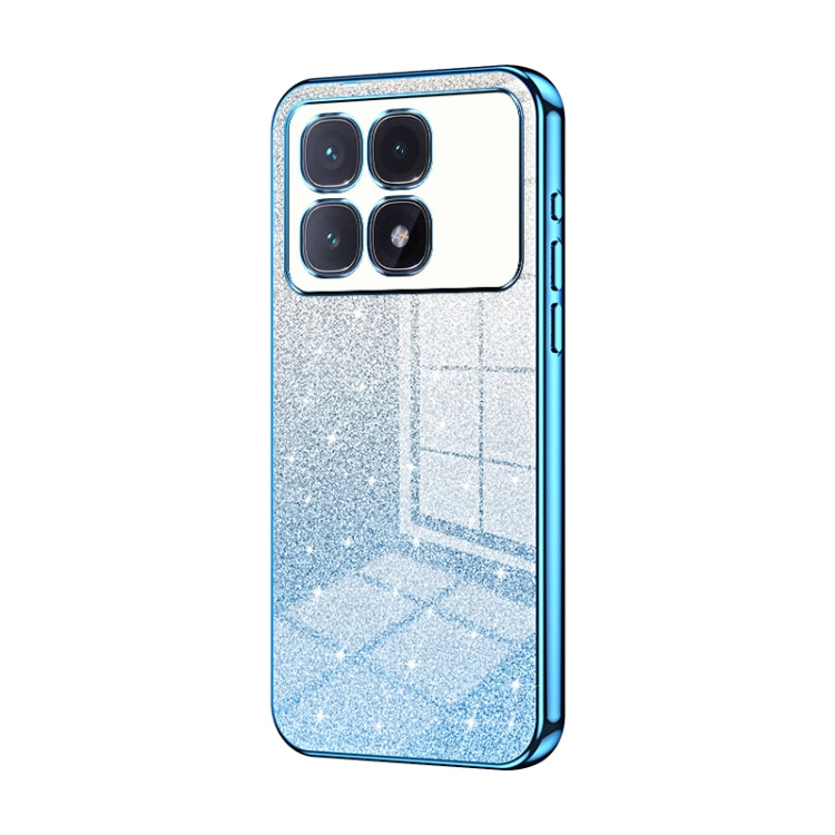Gradient Glitter Powder Electroplated Phone Case, For Redmi Note 14 5G, For Redmi Note 14 Pro+ 5G, For Redmi 14R, For Redmi Note 14 Pro 5G, For Redmi K70 Ultra, For Xiaomi Redmi Note 13 Pro 4G