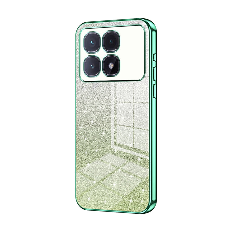 Gradient Glitter Powder Electroplated Phone Case, For Redmi Note 14 5G, For Redmi Note 14 Pro+ 5G, For Redmi 14R, For Redmi Note 14 Pro 5G, For Redmi K70 Ultra, For Xiaomi Redmi Note 13 Pro 4G