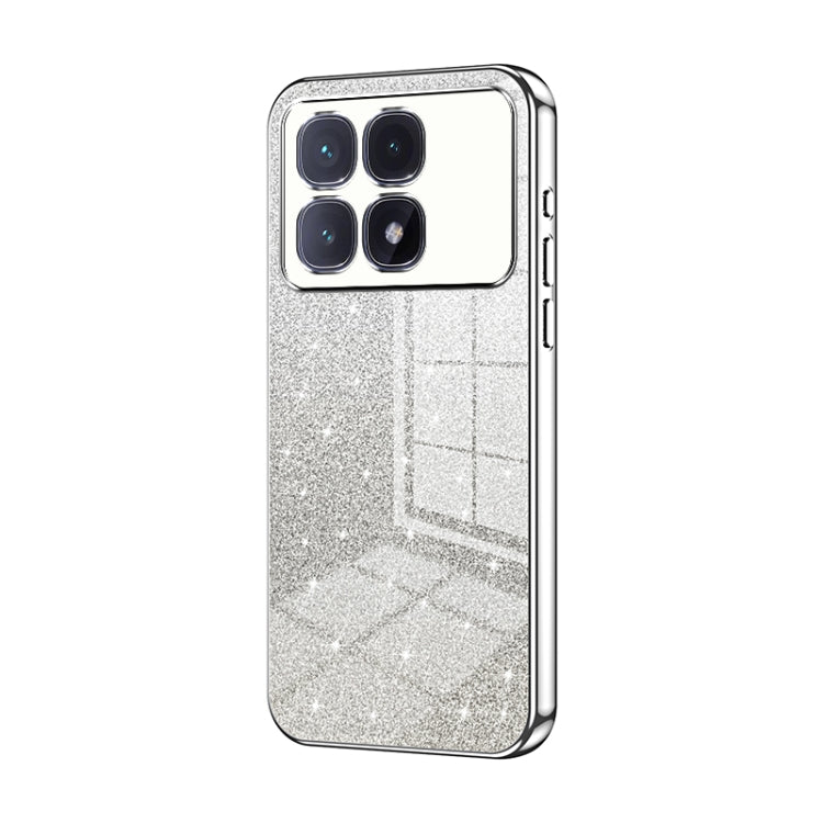Gradient Glitter Powder Electroplated Phone Case, For Redmi Note 14 5G, For Redmi Note 14 Pro+ 5G, For Redmi 14R, For Redmi Note 14 Pro 5G, For Redmi K70 Ultra, For Xiaomi Redmi Note 13 Pro 4G