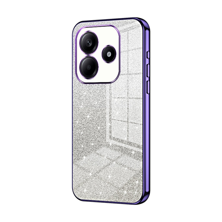 Gradient Glitter Powder Electroplated Phone Case, For Redmi Note 14 5G, For Redmi Note 14 Pro+ 5G, For Redmi 14R, For Redmi Note 14 Pro 5G, For Redmi K70 Ultra, For Xiaomi Redmi Note 13 Pro 4G
