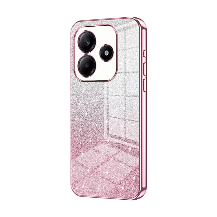 Gradient Glitter Powder Electroplated Phone Case, For Redmi Note 14 5G, For Redmi Note 14 Pro+ 5G, For Redmi 14R, For Redmi Note 14 Pro 5G, For Redmi K70 Ultra, For Xiaomi Redmi Note 13 Pro 4G