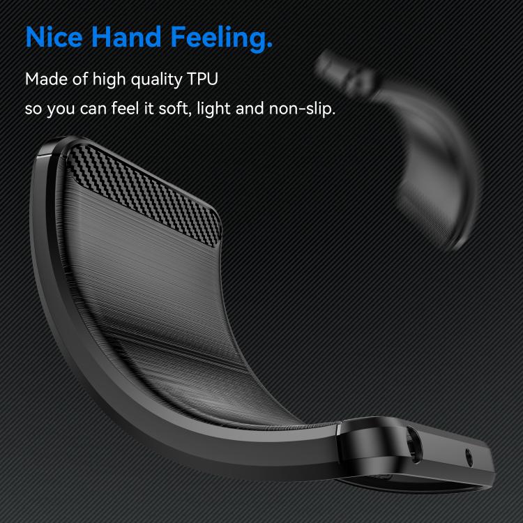 Carbon Fiber Brushed Texture TPU Phone Case, For Motorola Moto G Power 2023, For Motorola Moto G100, For Motorola Moto G 5G 2024, For Motorola Moto One