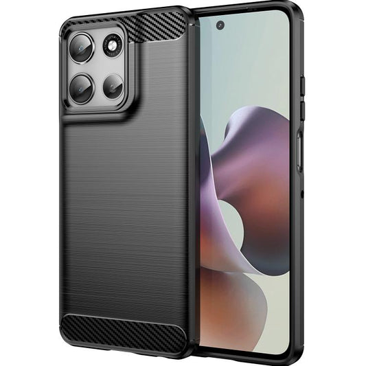 Carbon Fiber Brushed Texture TPU Phone Case, For Motorola Moto G66y 5G, For Motorola Moto G100 Pro 5G, For Motorola Moto G66j 5G, For Motorola Moto G86 5G, For Motorola Moto G56 5G, For Motorola Edge 60 Pro, For Motorola Edge 5G 2025                   ...