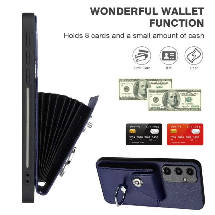 Organ Card Bag Ring Holder PU Phone Case with Lanyard, For Samsung Galaxy A55, For Samsung Galaxy A35, For Samsung Galaxy S24 Ultra 5G, For Samsung Galaxy S24+ 5G, For Samsung Galaxy S24 5G, For Samsung Galaxy A15 4G Global                             ...