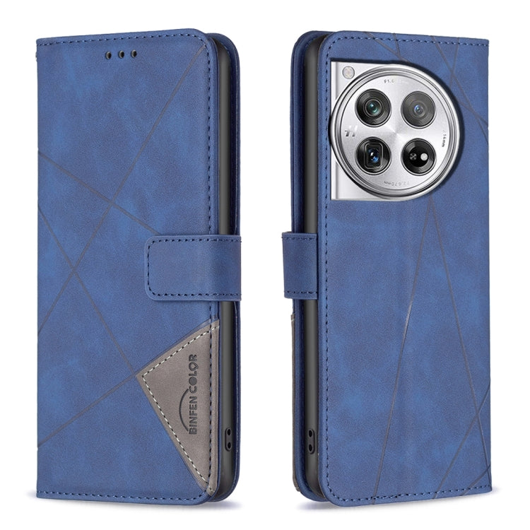 BF05 Magnetic Buckle Rhombus Texture Leather Phone Case, For OnePlus 13, For OnePlus Nord 4, For OnePlus Nord CE4 Lite Global, For OnePlus 12R, For OnePlus 12 5G