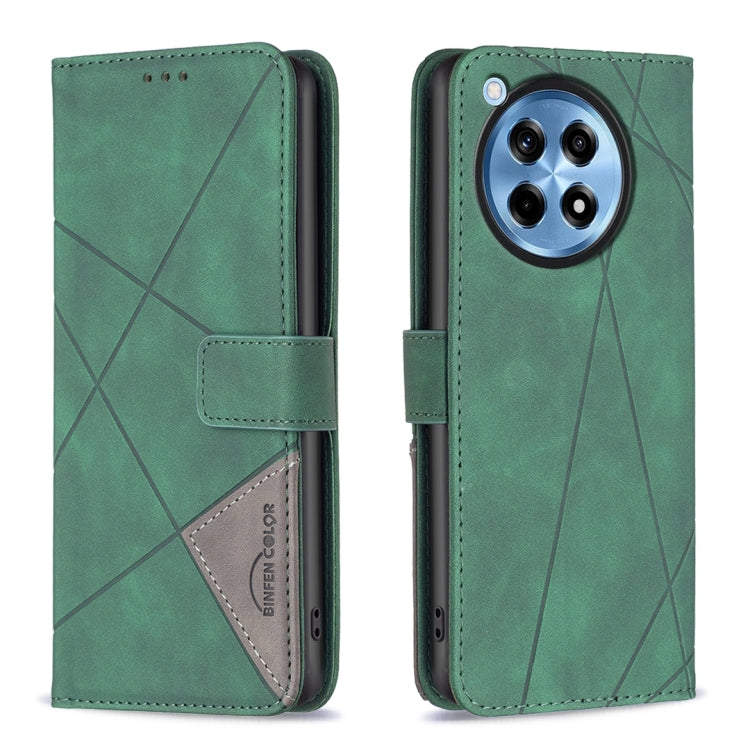 BF05 Magnetic Buckle Rhombus Texture Leather Phone Case, For OnePlus 13, For OnePlus Nord 4, For OnePlus Nord CE4 Lite Global, For OnePlus 12R, For OnePlus 12 5G