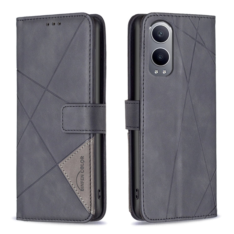 BF05 Magnetic Buckle Rhombus Texture Leather Phone Case, For OnePlus 13, For OnePlus Nord 4, For OnePlus Nord CE4 Lite Global, For OnePlus 12R, For OnePlus 12 5G