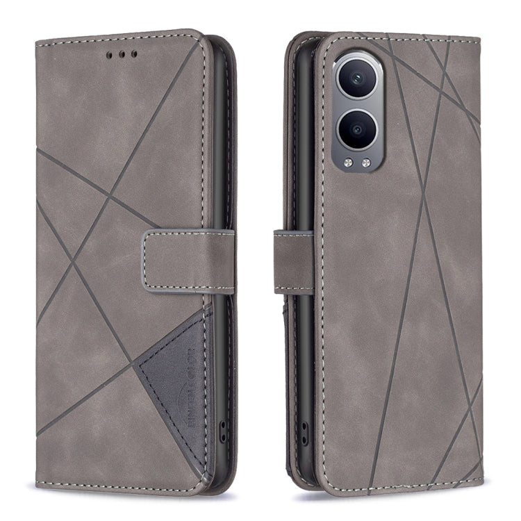BF05 Magnetic Buckle Rhombus Texture Leather Phone Case, For OnePlus 13, For OnePlus Nord 4, For OnePlus Nord CE4 Lite Global, For OnePlus 12R, For OnePlus 12 5G