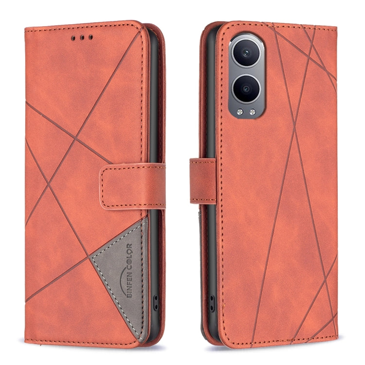BF05 Magnetic Buckle Rhombus Texture Leather Phone Case, For OnePlus 13, For OnePlus Nord 4, For OnePlus Nord CE4 Lite Global, For OnePlus 12R, For OnePlus 12 5G