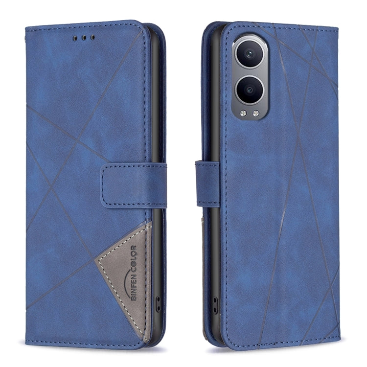 BF05 Magnetic Buckle Rhombus Texture Leather Phone Case, For OnePlus 13, For OnePlus Nord 4, For OnePlus Nord CE4 Lite Global, For OnePlus 12R, For OnePlus 12 5G
