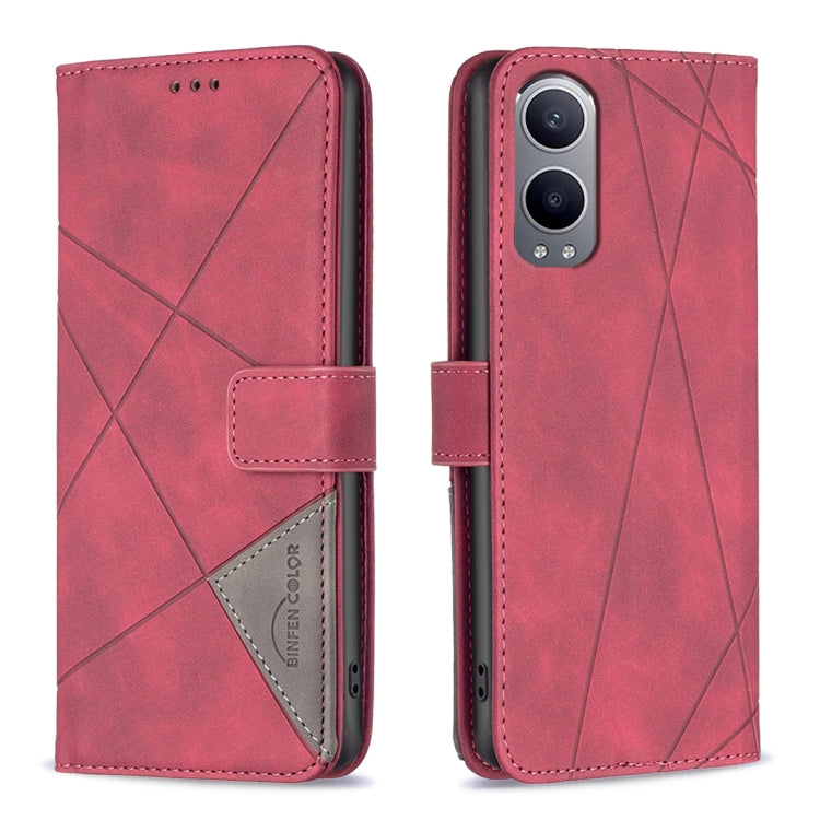 BF05 Magnetic Buckle Rhombus Texture Leather Phone Case, For OnePlus 13, For OnePlus Nord 4, For OnePlus Nord CE4 Lite Global, For OnePlus 12R, For OnePlus 12 5G