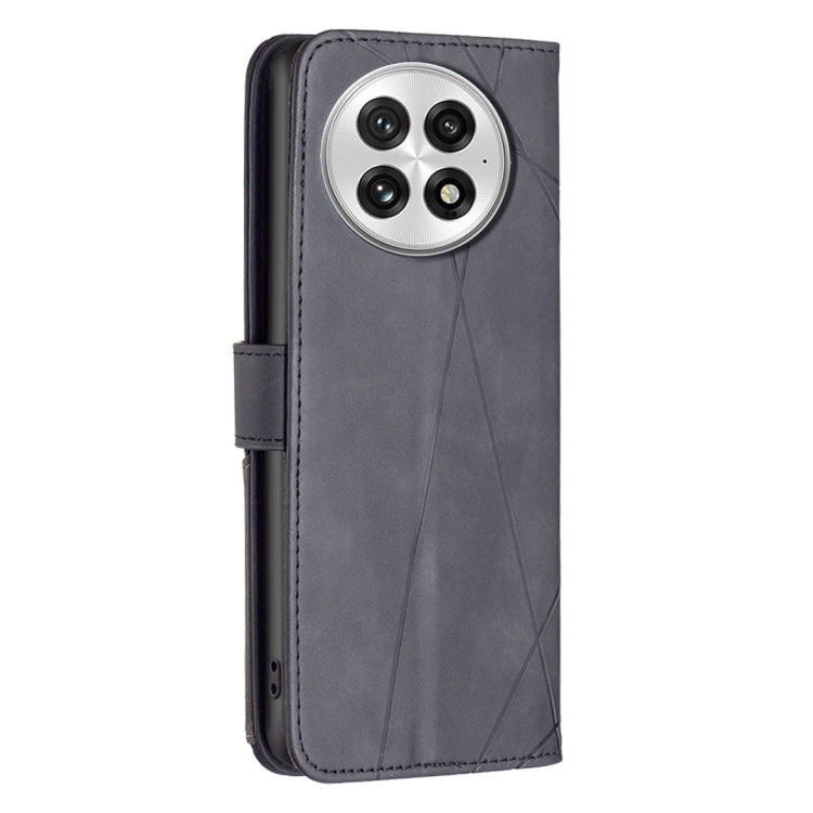 BF05 Magnetic Buckle Rhombus Texture Leather Phone Case, For OnePlus 13, For OnePlus Nord 4, For OnePlus Nord CE4 Lite Global, For OnePlus 12R, For OnePlus 12 5G