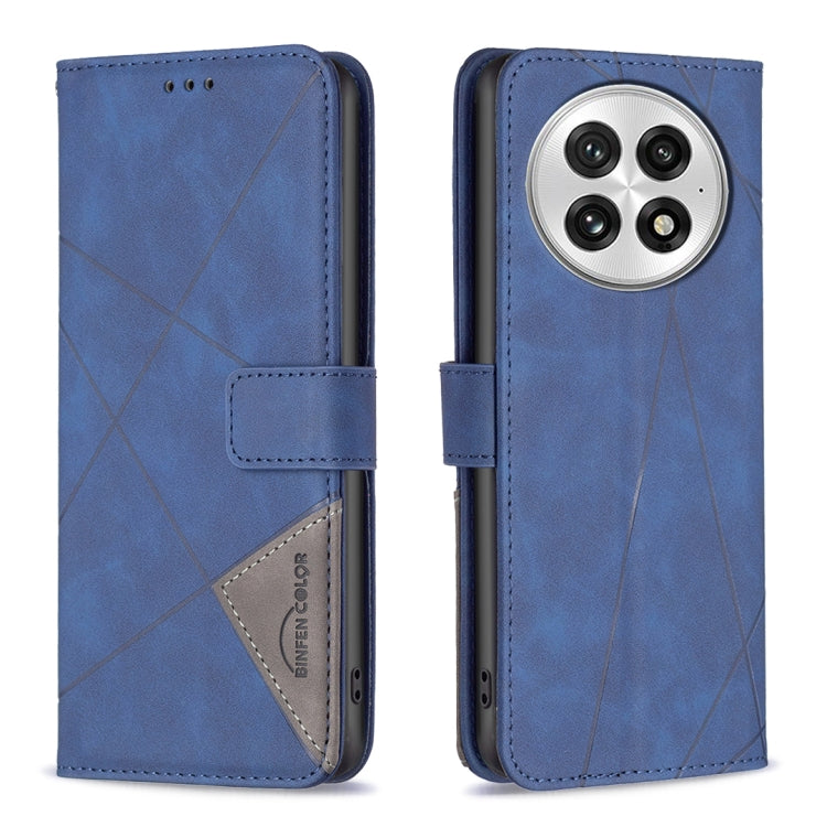 BF05 Magnetic Buckle Rhombus Texture Leather Phone Case, For OnePlus 13, For OnePlus Nord 4, For OnePlus Nord CE4 Lite Global, For OnePlus 12R, For OnePlus 12 5G
