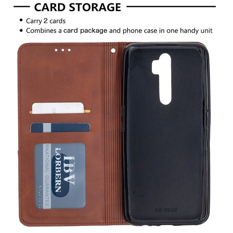 Rhombus Texture Horizontal Flip Magnetic Leather Case with Holder & Card Slots, For Oppo A5 (2020) / A9 (2020), For Oppo A72 / A52 / A92, For Oppo A31 (2020) / A81, For Samsung Galaxy A21s