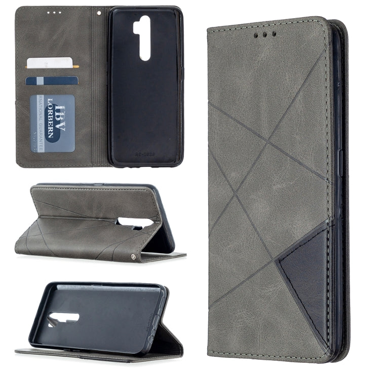 Rhombus Texture Horizontal Flip Magnetic Leather Case with Holder & Card Slots, For Oppo A5 (2020) / A9 (2020), For Oppo A72 / A52 / A92, For Oppo A31 (2020) / A81, For Samsung Galaxy A21s