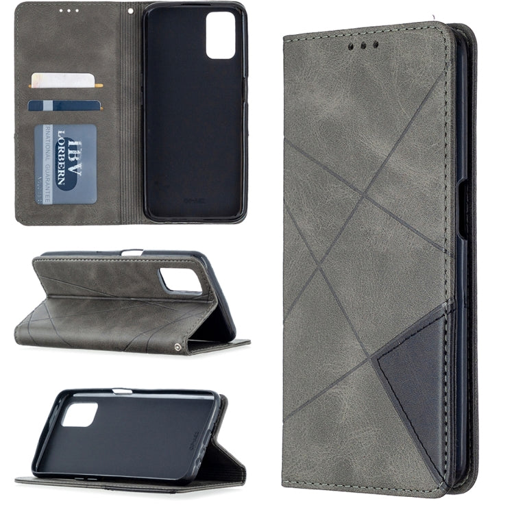 Rhombus Texture Horizontal Flip Magnetic Leather Case with Holder & Card Slots, For Oppo A5 (2020) / A9 (2020), For Oppo A72 / A52 / A92, For Oppo A31 (2020) / A81, For Samsung Galaxy A21s