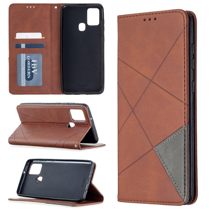Rhombus Texture Horizontal Flip Magnetic Leather Case with Holder & Card Slots, For Oppo A5 (2020) / A9 (2020), For Oppo A72 / A52 / A92, For Oppo A31 (2020) / A81, For Samsung Galaxy A21s
