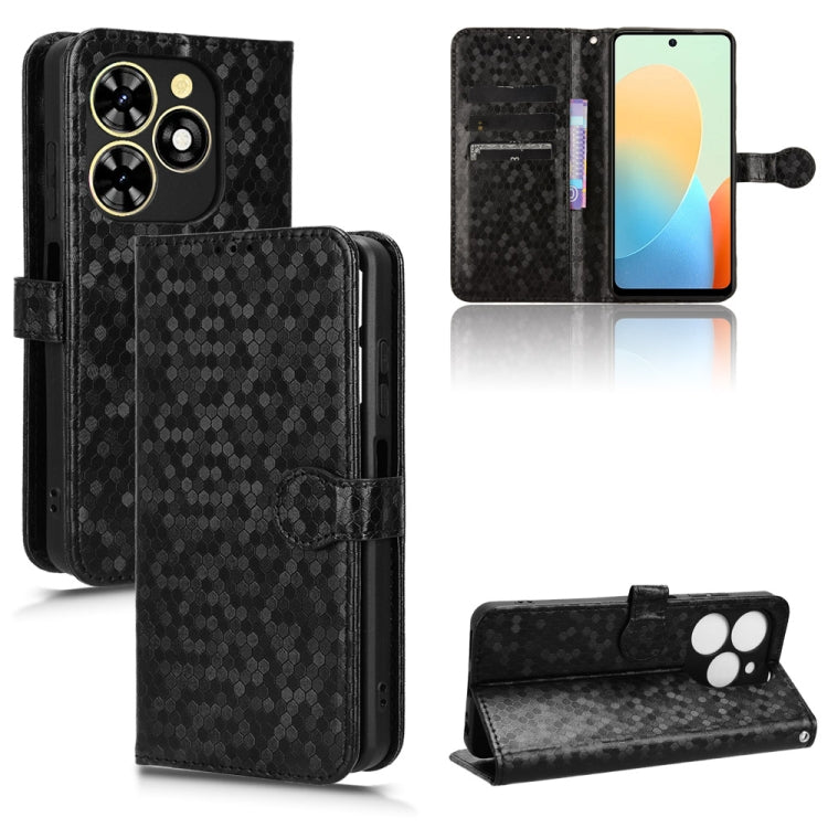 Honeycomb Dot Texture Leather Phone Case, For Tecno Pova 6 Neo, For Tecno Camon 30 Pro 5G, For Tecno Pova 6 Pro, For Tecno Spark 20 Pro+ 4G, For Tecno Spark 20 Pro, For Tecno Spark Go 2024 / Spark 20C, For Tecno Spark 20, For Tecno Pop 8