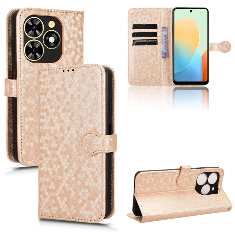 Honeycomb Dot Texture Leather Phone Case, For Tecno Pova 6 Neo, For Tecno Camon 30 Pro 5G, For Tecno Pova 6 Pro, For Tecno Spark 20 Pro+ 4G, For Tecno Spark 20 Pro, For Tecno Spark Go 2024 / Spark 20C, For Tecno Spark 20, For Tecno Pop 8
