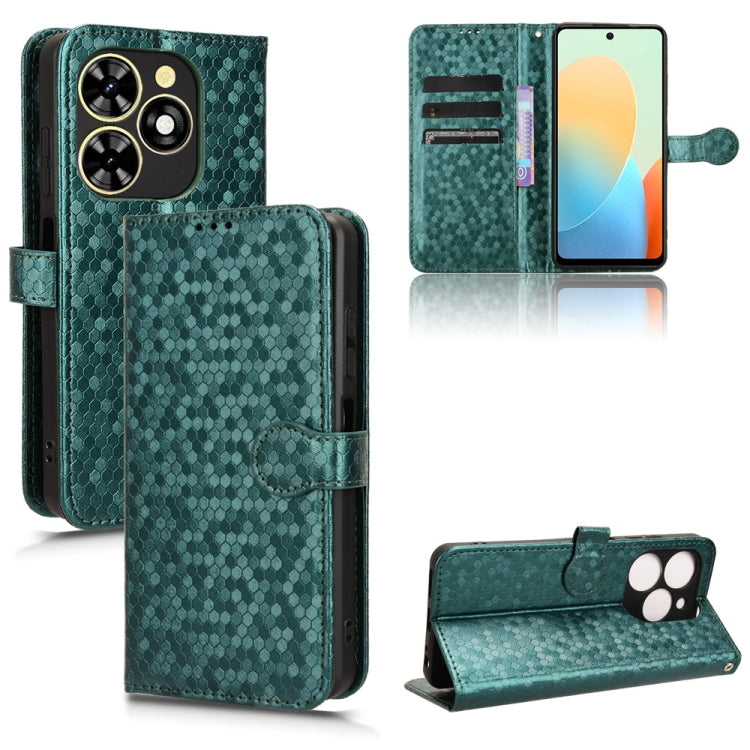 Honeycomb Dot Texture Leather Phone Case, For Tecno Pova 6 Neo, For Tecno Camon 30 Pro 5G, For Tecno Pova 6 Pro, For Tecno Spark 20 Pro+ 4G, For Tecno Spark 20 Pro, For Tecno Spark Go 2024 / Spark 20C, For Tecno Spark 20, For Tecno Pop 8