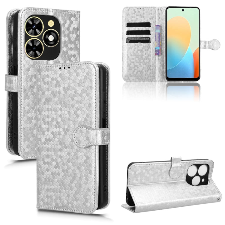 Honeycomb Dot Texture Leather Phone Case, For Tecno Pova 6 Neo, For Tecno Camon 30 Pro 5G, For Tecno Pova 6 Pro, For Tecno Spark 20 Pro+ 4G, For Tecno Spark 20 Pro, For Tecno Spark Go 2024 / Spark 20C, For Tecno Spark 20, For Tecno Pop 8