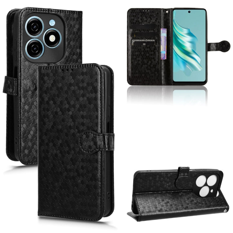 Honeycomb Dot Texture Leather Phone Case, For Tecno Pova 6 Neo, For Tecno Camon 30 Pro 5G, For Tecno Pova 6 Pro, For Tecno Spark 20 Pro+ 4G, For Tecno Spark 20 Pro, For Tecno Spark Go 2024 / Spark 20C, For Tecno Spark 20, For Tecno Pop 8