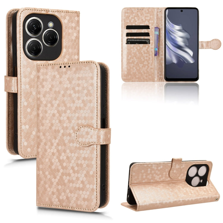 Honeycomb Dot Texture Leather Phone Case, For Tecno Pova 6 Neo, For Tecno Camon 30 Pro 5G, For Tecno Pova 6 Pro, For Tecno Spark 20 Pro+ 4G, For Tecno Spark 20 Pro, For Tecno Spark Go 2024 / Spark 20C, For Tecno Spark 20, For Tecno Pop 8