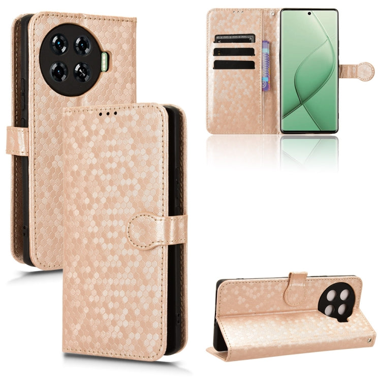 Honeycomb Dot Texture Leather Phone Case, For Tecno Pova 6 Neo, For Tecno Camon 30 Pro 5G, For Tecno Pova 6 Pro, For Tecno Spark 20 Pro+ 4G, For Tecno Spark 20 Pro, For Tecno Spark Go 2024 / Spark 20C, For Tecno Spark 20, For Tecno Pop 8