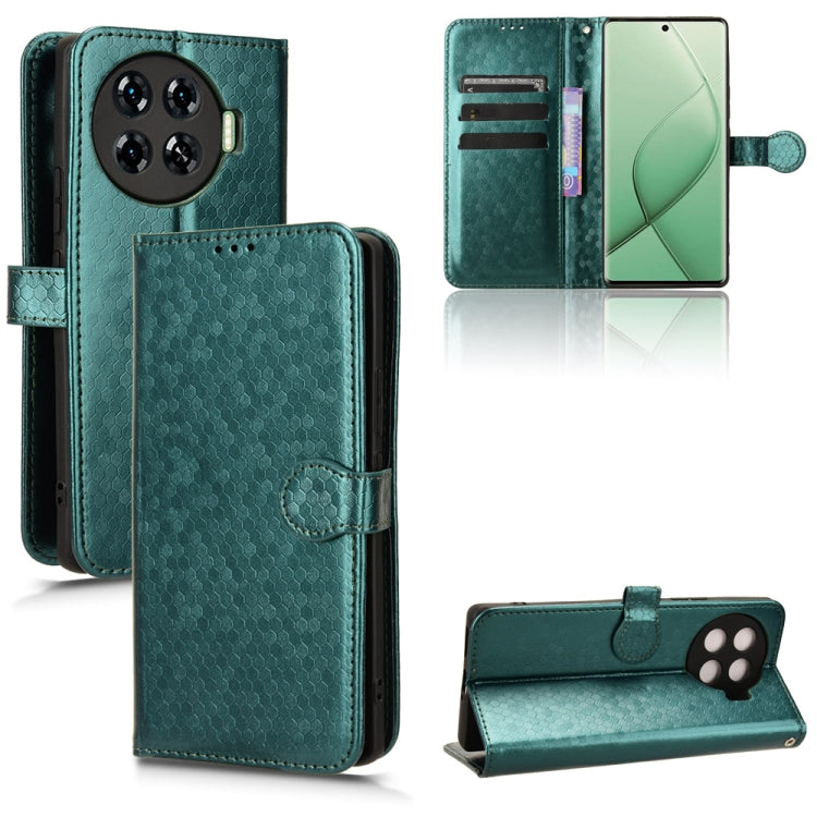 Honeycomb Dot Texture Leather Phone Case, For Tecno Pova 6 Neo, For Tecno Camon 30 Pro 5G, For Tecno Pova 6 Pro, For Tecno Spark 20 Pro+ 4G, For Tecno Spark 20 Pro, For Tecno Spark Go 2024 / Spark 20C, For Tecno Spark 20, For Tecno Pop 8