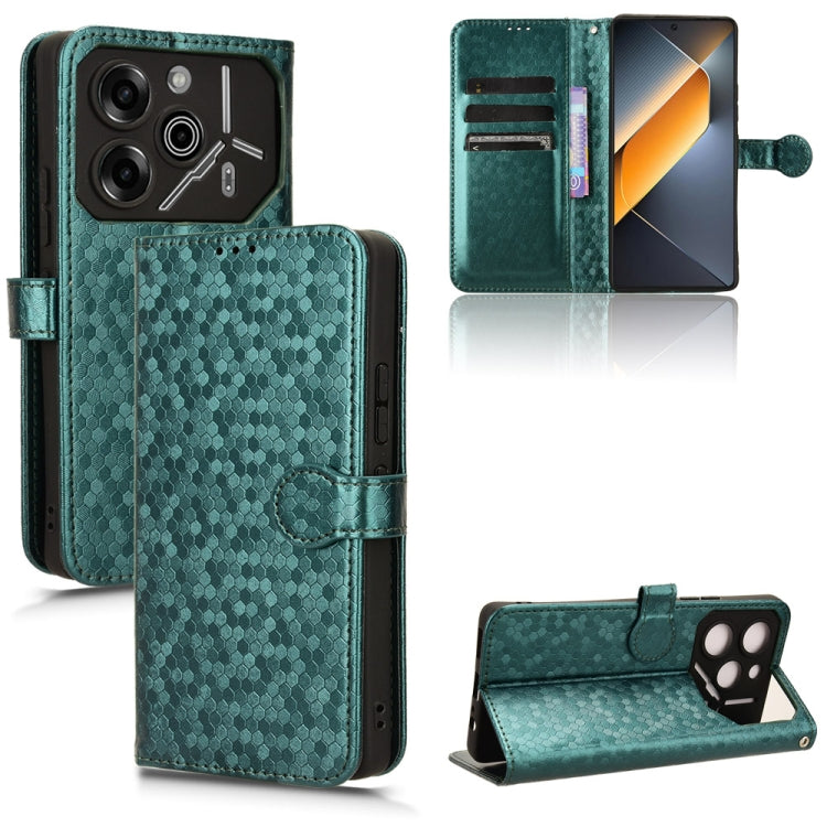 Honeycomb Dot Texture Leather Phone Case, For Tecno Camon 30 Premier 5G, For Tecno Pova 6 Neo, For Tecno Camon 30 Pro 5G, For Tecno Pova 6 Pro, For Tecno Spark 20 Pro+ 4G, For Tecno Spark 20 Pro, For Tecno Spark Go 2024 / Spark 20C, For Tecno Spark 20 ...