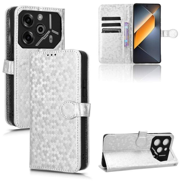 Honeycomb Dot Texture Leather Phone Case, For Tecno Camon 30 Premier 5G, For Tecno Pova 6 Neo, For Tecno Camon 30 Pro 5G, For Tecno Pova 6 Pro, For Tecno Spark 20 Pro+ 4G, For Tecno Spark 20 Pro, For Tecno Spark Go 2024 / Spark 20C, For Tecno Spark 20 ...