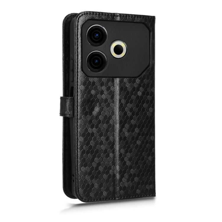 Honeycomb Dot Texture Leather Phone Case, For Tecno Pova 6 Neo, For Tecno Camon 30 Pro 5G, For Tecno Pova 6 Pro, For Tecno Spark 20 Pro+ 4G, For Tecno Spark 20 Pro, For Tecno Spark Go 2024 / Spark 20C, For Tecno Spark 20, For Tecno Pop 8