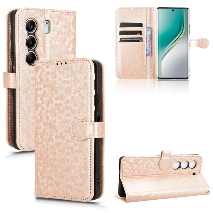 Honeycomb Dot Texture Leather Phone Case, For Tecno Pova Curve 5G, For Tecno Camon 40 Pro 4G / 5G, For Tecno Camon 40 Premier, For Tecno Camon 30s / 30s Pro, For Tecno Pova 6 Neo 5G / Spark 30 5G, For Tecno Spark 30 Pro 4G, For Tecno Spark 30 4G       ...