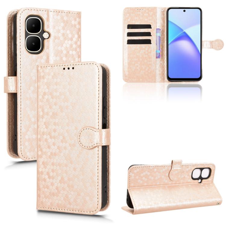Honeycomb Dot Texture Leather Phone Case, For Tecno Pova 7 Pro 5G, For Tecno Pova 7 5G, For Tecno Pop 10 / Infinix Smart 10 4G, For Tecno Spark 40 Pro+ 4G, For Tecno Spark 40 Pro 4G, For Tecno Spark 40 4G, For Tecno Pova 7 Ultra 5G, For Tecno Pova 7 4G...