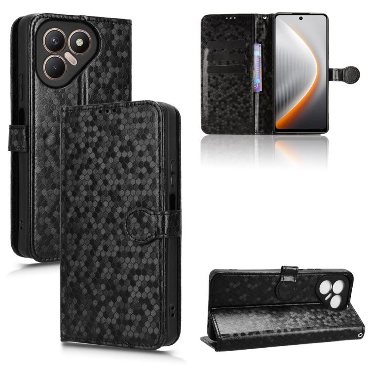 Honeycomb Dot Texture Leather Phone Case, For Tecno Pova 7 5G, For Tecno Pop 10 / Infinix Smart 10 4G, For Tecno Spark 40 Pro+ 4G, For Tecno Spark 40 Pro 4G, For Tecno Spark 40 4G, For Tecno Pova 7 Ultra 5G, For Tecno Pova 7 4G, For Tecno Spark Go 2 4G...