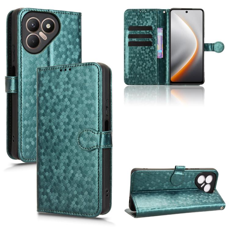 Honeycomb Dot Texture Leather Phone Case, For Tecno Pova 7 5G, For Tecno Pop 10 / Infinix Smart 10 4G, For Tecno Spark 40 Pro+ 4G, For Tecno Spark 40 Pro 4G, For Tecno Spark 40 4G, For Tecno Pova 7 Ultra 5G, For Tecno Pova 7 4G, For Tecno Spark Go 2 4G...