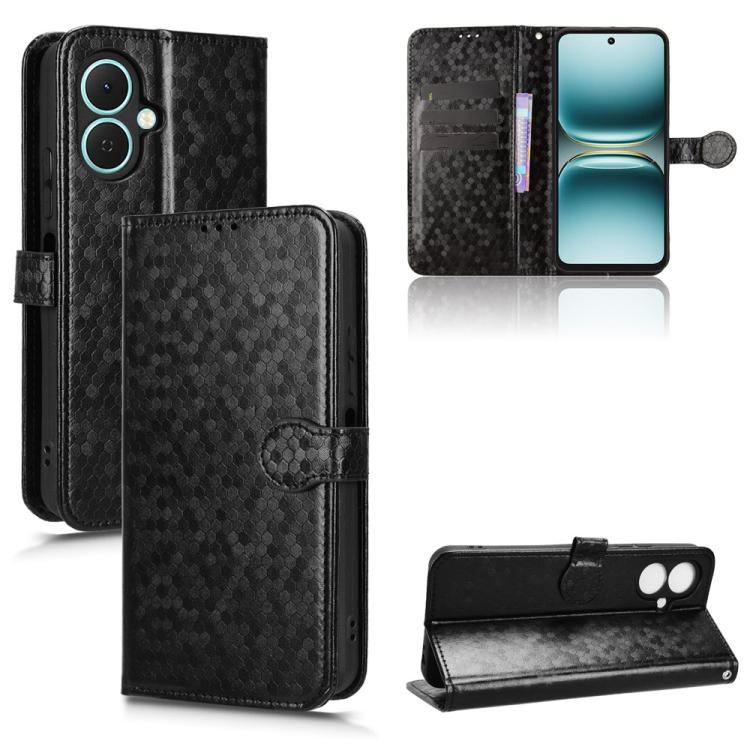 Honeycomb Dot Texture Leather Phone Case, For Tecno Pova 7 5G, For Tecno Pop 10 / Infinix Smart 10 4G, For Tecno Spark 40 Pro+ 4G, For Tecno Spark 40 Pro 4G, For Tecno Spark 40 4G, For Tecno Pova 7 Ultra 5G, For Tecno Pova 7 4G, For Tecno Spark Go 2 4G...