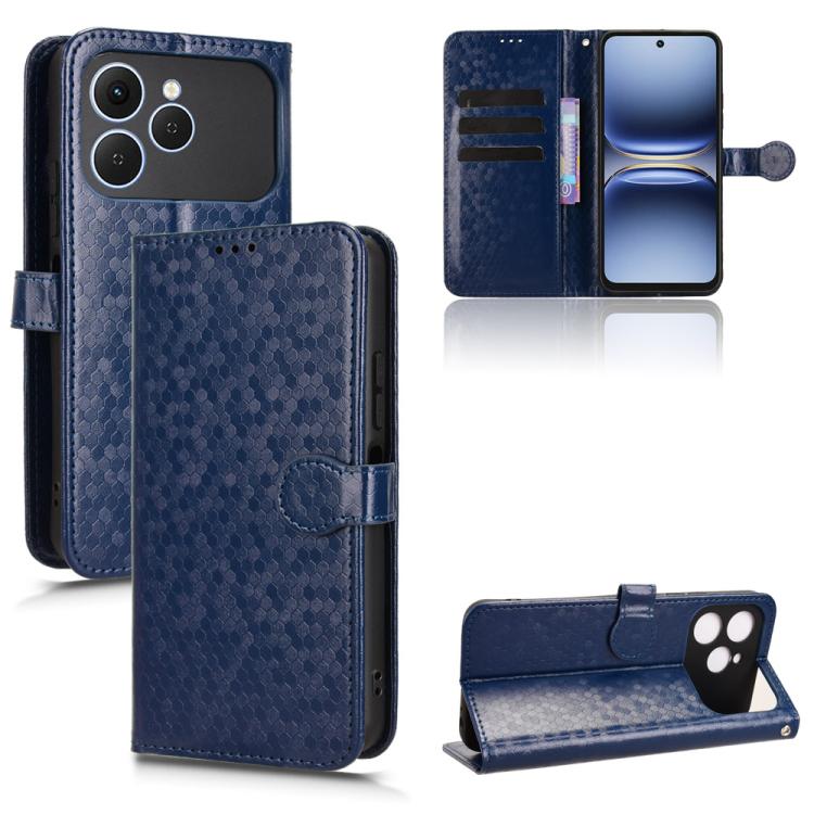 Honeycomb Dot Texture Leather Phone Case, For Tecno Pova 7 5G, For Tecno Pop 10 / Infinix Smart 10 4G, For Tecno Spark 40 Pro+ 4G, For Tecno Spark 40 Pro 4G, For Tecno Spark 40 4G, For Tecno Pova 7 Ultra 5G, For Tecno Pova 7 4G, For Tecno Spark Go 2 4G...