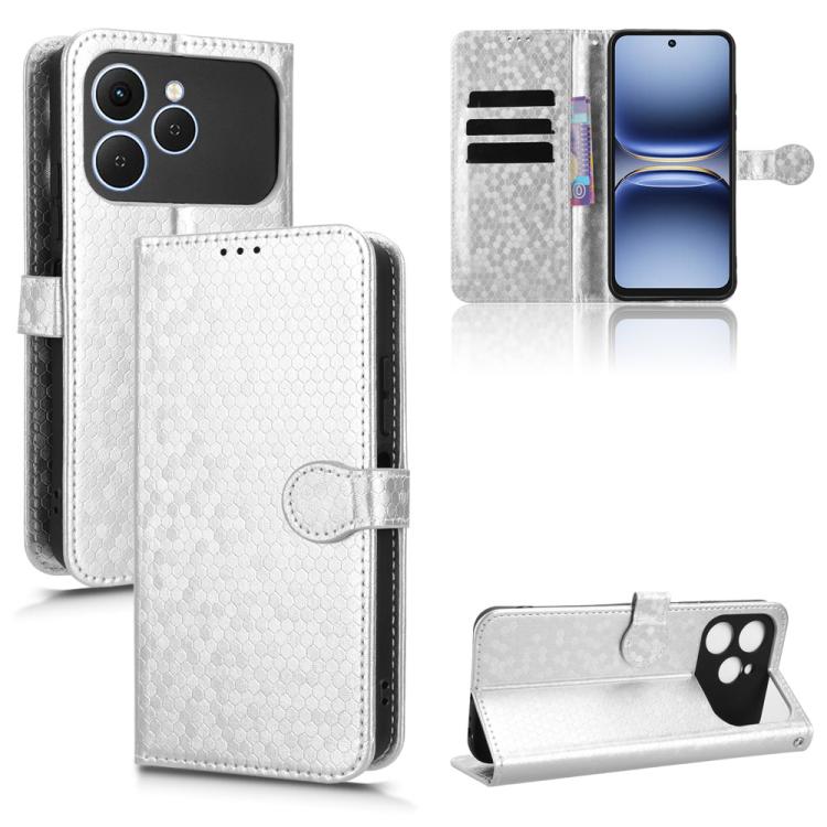 Honeycomb Dot Texture Leather Phone Case, For Tecno Pova 7 5G, For Tecno Pop 10 / Infinix Smart 10 4G, For Tecno Spark 40 Pro+ 4G, For Tecno Spark 40 Pro 4G, For Tecno Spark 40 4G, For Tecno Pova 7 Ultra 5G, For Tecno Pova 7 4G, For Tecno Spark Go 2 4G...