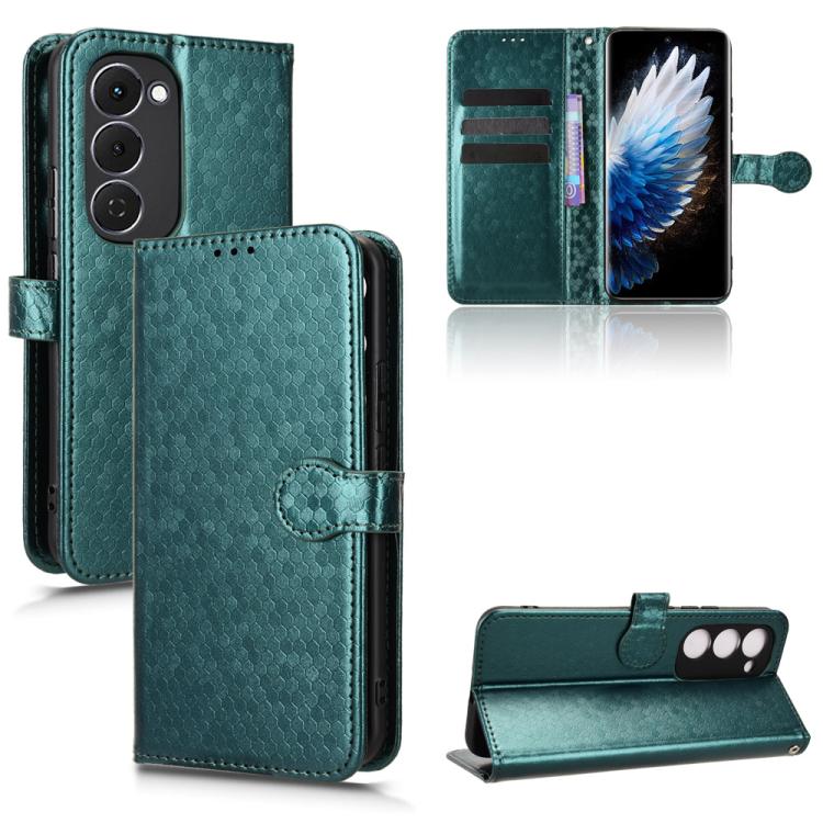 Honeycomb Dot Texture Leather Phone Case, For Tecno Pova 7 Pro 5G, For Tecno Pova 7 5G, For Tecno Pop 10 / Infinix Smart 10 4G, For Tecno Spark 40 Pro+ 4G, For Tecno Spark 40 Pro 4G, For Tecno Spark 40 4G, For Tecno Pova 7 Ultra 5G, For Tecno Pova 7 4G...