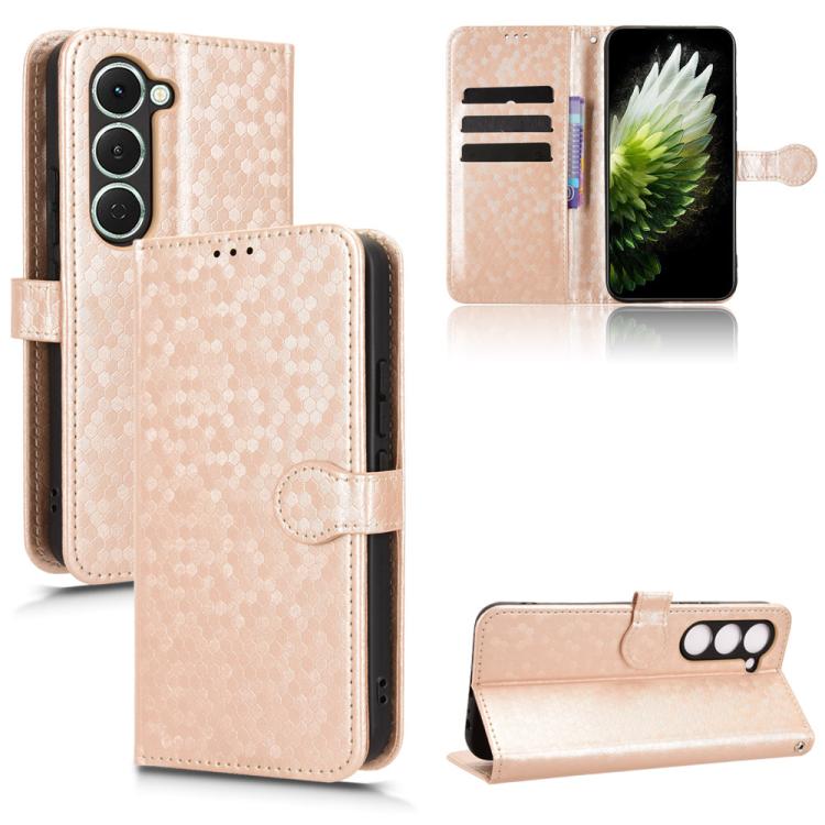 Honeycomb Dot Texture Leather Phone Case, For Tecno Pova 7 5G, For Tecno Pop 10 / Infinix Smart 10 4G, For Tecno Spark 40 Pro+ 4G, For Tecno Spark 40 Pro 4G, For Tecno Spark 40 4G, For Tecno Pova 7 Ultra 5G, For Tecno Pova 7 4G, For Tecno Spark Go 2 4G...