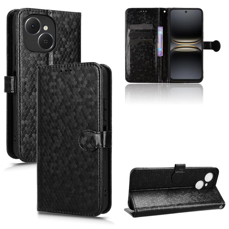 Honeycomb Dot Texture Leather Phone Case, For Tecno Spark 50 5G, For Tecno Pova Curve 2 5G, For Tecno Spark 50 4G, For Tecno Camon 50 Pro 4G, For Tecno Camon 50 4G, For Tenco Spark Go 3, For Tenco Spark Slim 4G / Pova Slim 5G, For Tecno Spark 40C      ...