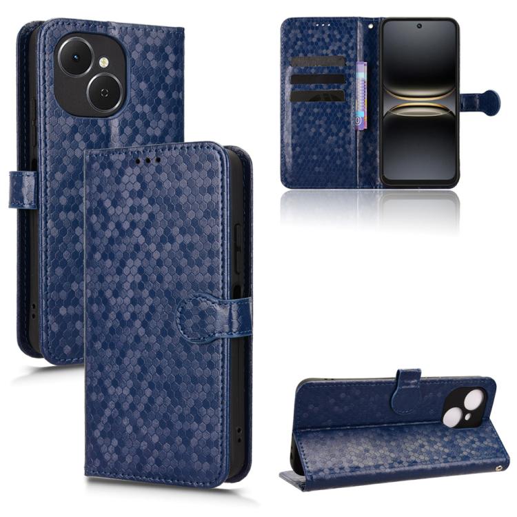 Honeycomb Dot Texture Leather Phone Case, For Tecno Spark 50 5G, For Tecno Pova Curve 2 5G, For Tecno Spark 50 4G, For Tecno Camon 50 Pro 4G, For Tecno Camon 50 4G, For Tenco Spark Go 3, For Tenco Spark Slim 4G / Pova Slim 5G, For Tecno Spark 40C      ...